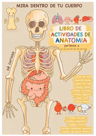 Portada del Libro de Actividades de Anatomía