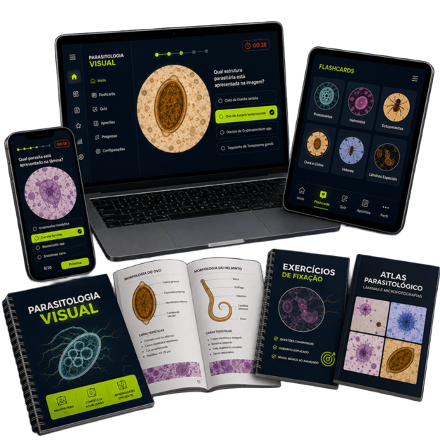 Mockup Principal do Parasitologia Visual